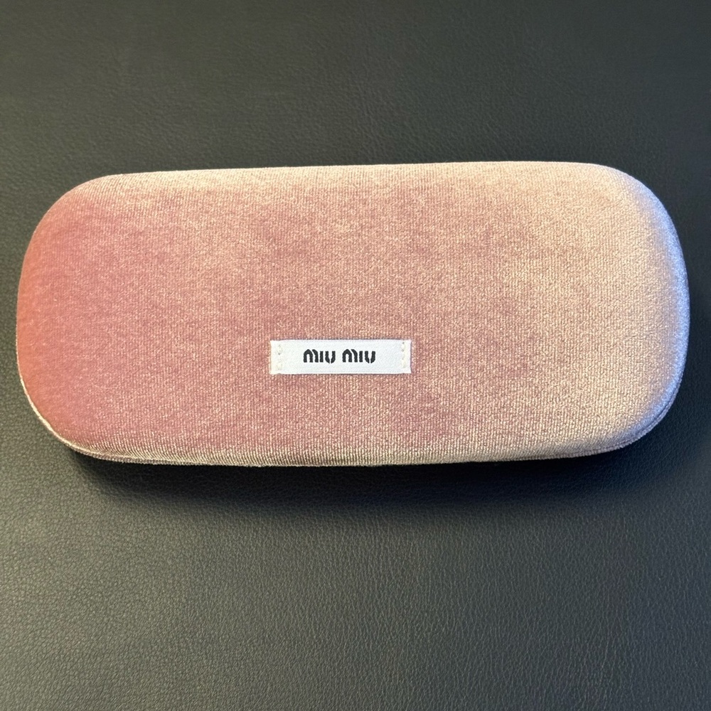 Miu Miu Blush Velvet Glasses Case